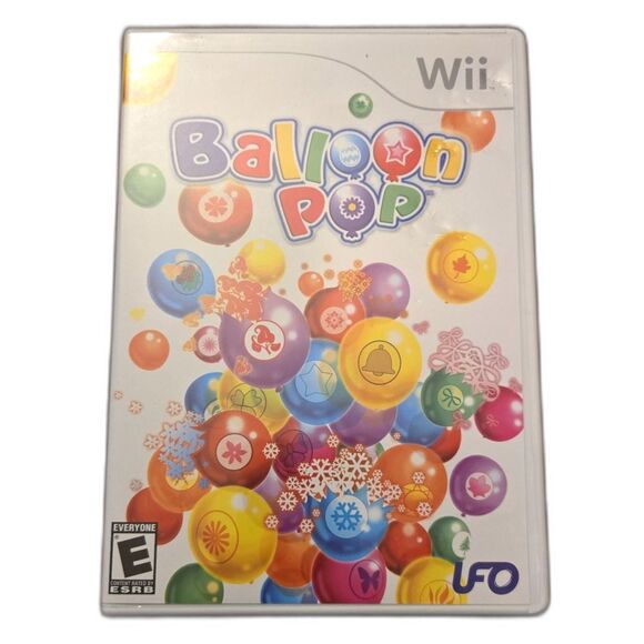 Balloon Pop Nintendo Wii Game 2007 Complete in Box CIB w/ Manual Tested